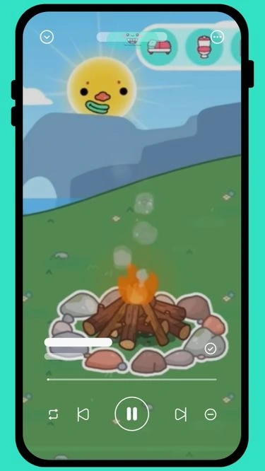 Planning and First Area Setup, Wilderness Camper Van, camping site, firepit, and woodland trees