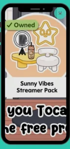 Sunny Vibes Streamer Pack in Toca Boca World