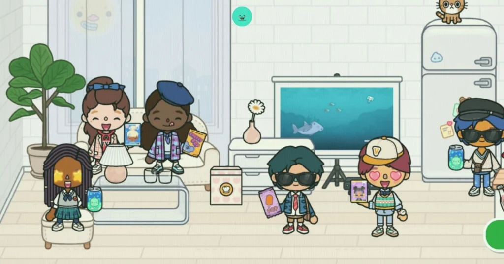 9 unique scenes, meet friends, create stories mall to shop, or school cafeteria