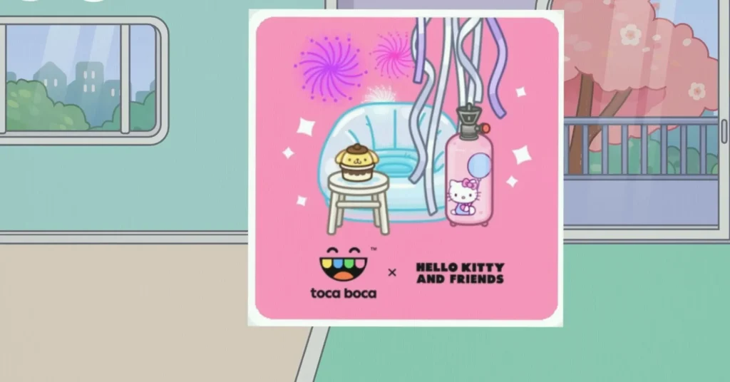 Hello Kitty and Friends Furniture Pack Cinnamoroll-themed bedroom to the Pompompurin kitchen and the lively party room