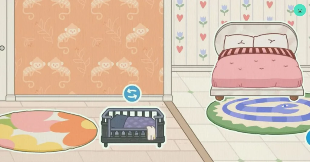 gothic shelves, beds, baby beds, sofas, rugs, lamps, plushies, computers, books, and record players